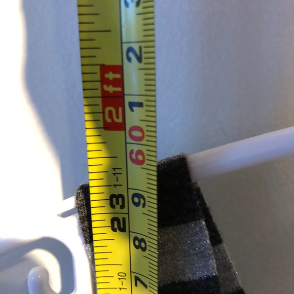 Halter glittery black + silver elastic hem Small - Picture 6 of 6